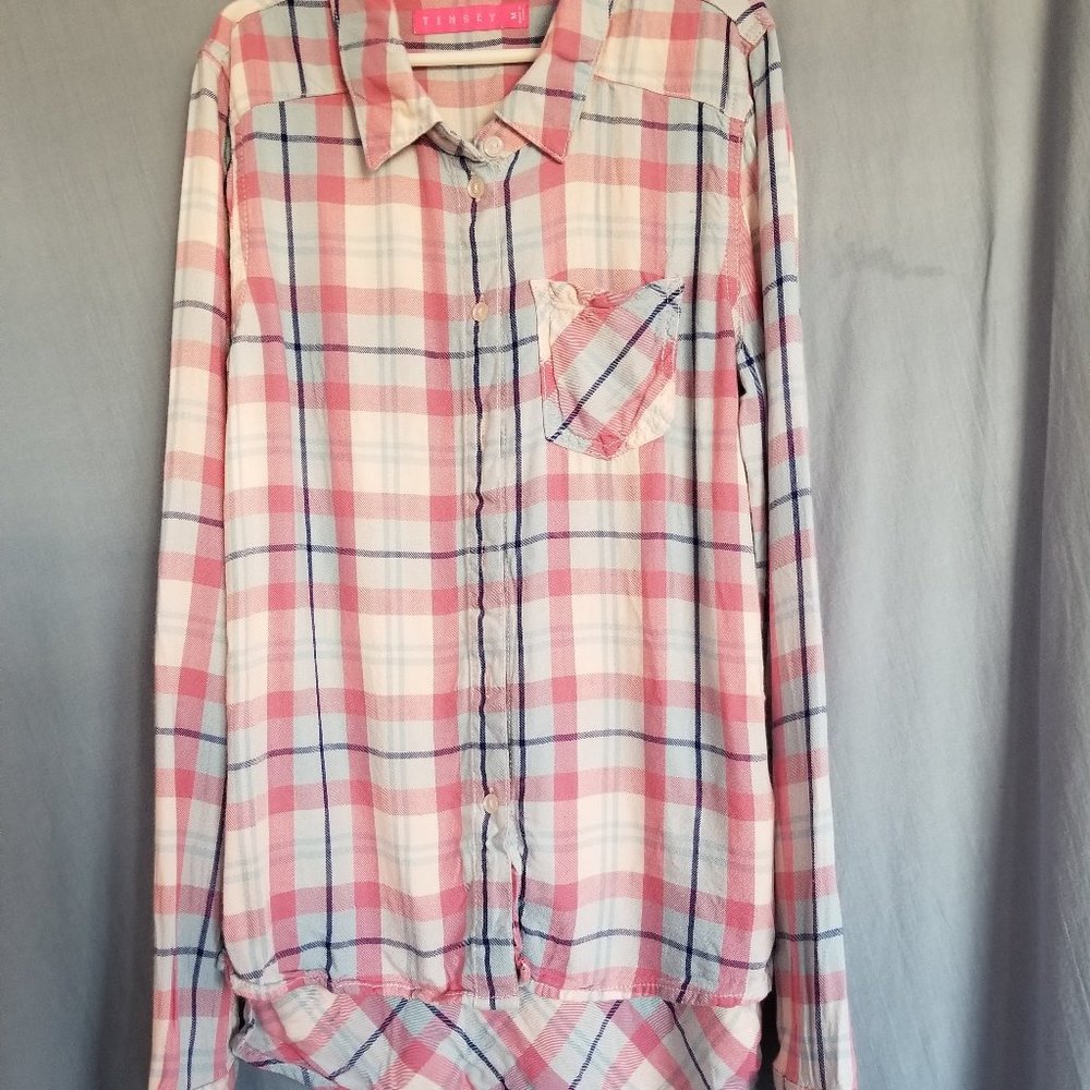 Pink Plaid Shrit